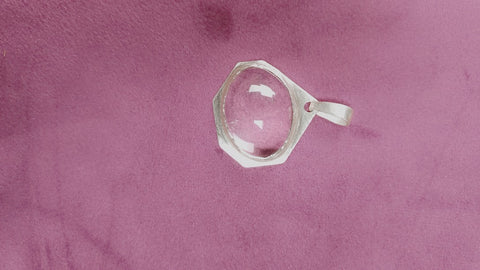 Sterling Silver Clear Quartz Pendant