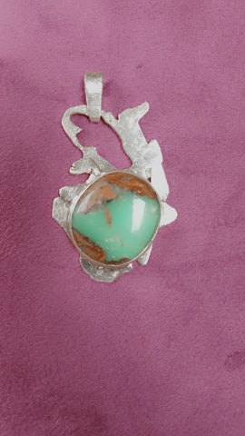 Sterling Silver Turquoise Pendant