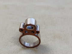 Copper and Sterling Silver Ring