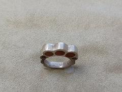 Sterling Silver and Resign  Knuckle Ring