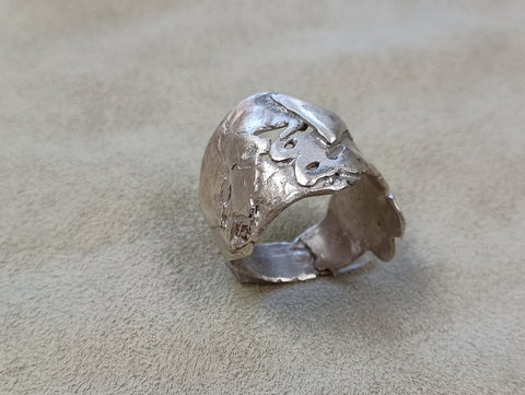 Irregular Recycled Sterling Silver Ring