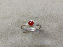 Garnet Sterling Silver Ring