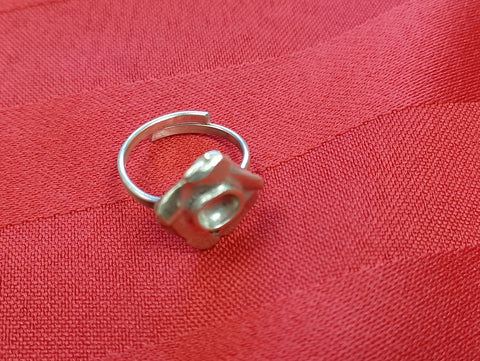 Sterling Silver Adjustable Ring