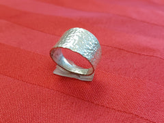 Hammered Sterling Silver Ring