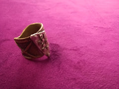 Rustic Bronze and Silver Ring