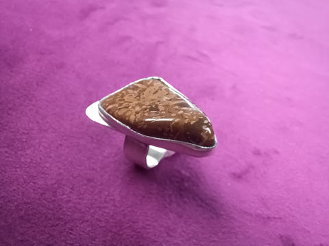 Classic Sterling Silver Jasper Ring