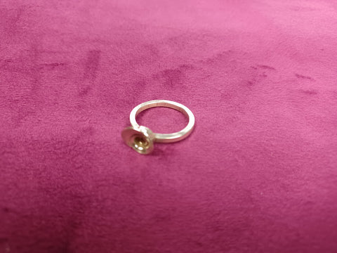 Classic Sterling Silver Rose Shaped Ring