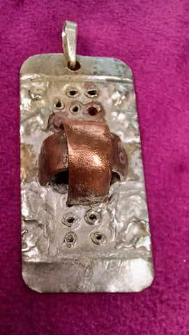 Rustic Copper and Silver Necklace