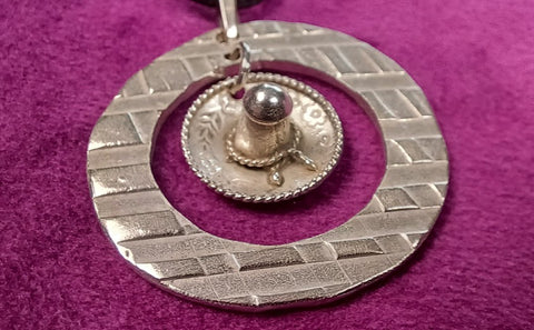 Classic Sterling Silver Double Circle Necklace