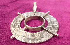 Classic Sterling Silver Circular Necklace