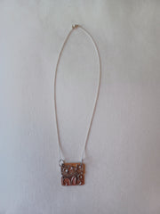 Sterling silver and copper necklace