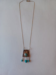 Sterling silver and turquoise necklace