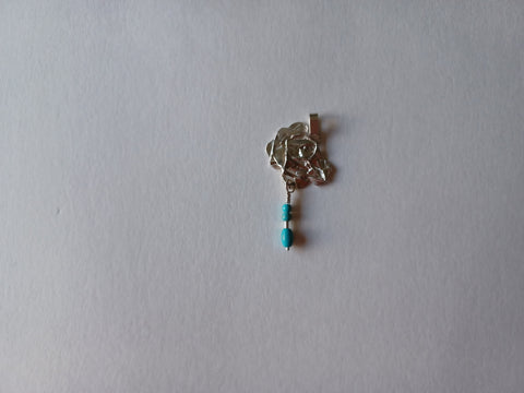 Sterling silver and turquois pendant