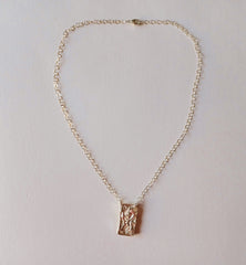 Free-form, sterling silver necklace