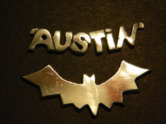 Sterling Silver Austin& Bat Necklace