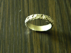 Men's Sterling Silver Hammered Ring
