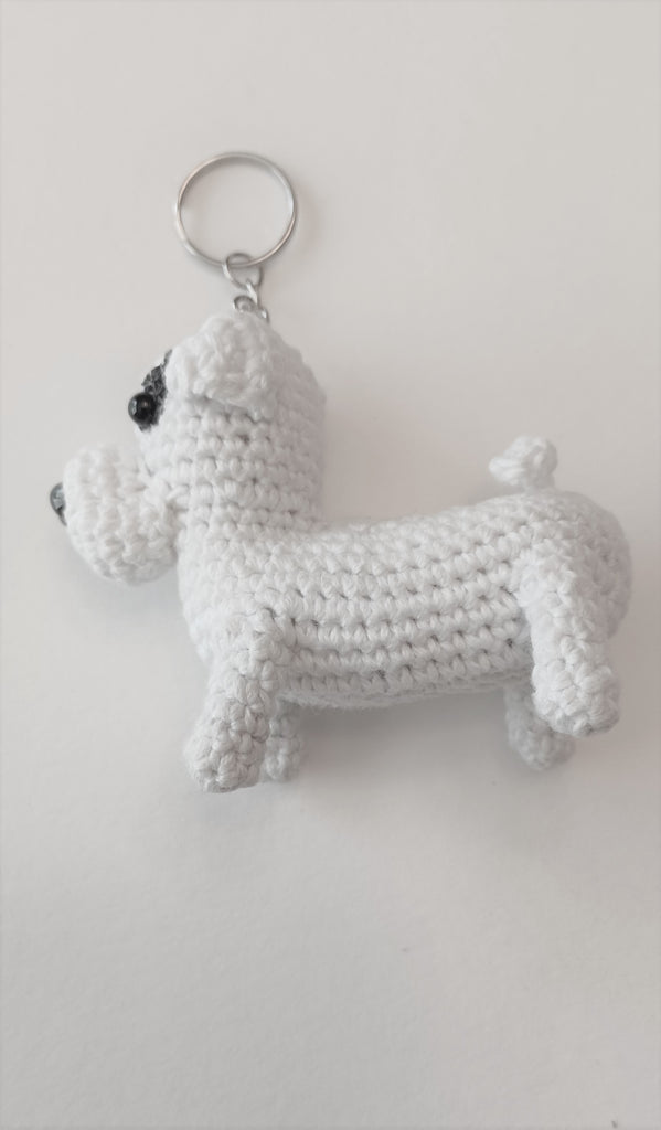 Kary Gurumi Knitted dog key chain