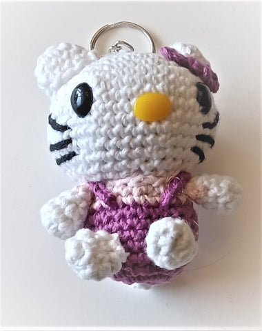 Kary Gurumi Knitted Hello Kitty key chain