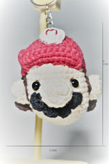 Knitted Mario Bros. Key chain