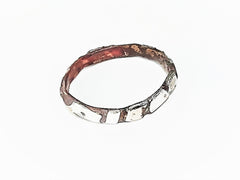 Copper and silver ring