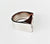 Copper and sterling silver hollow ring