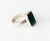 Sterling Silver and Malachite  Ring