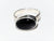 Sterling Silver and Obsidian Ring