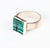 Sterling Silver and Malachite  Ring