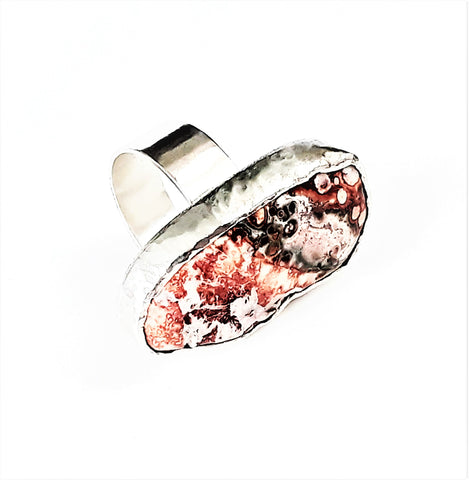 Sterling Silver and Jasper Ring
