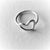 Sterling silver heart ring