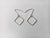 Sterling silver geometric earrings