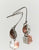 Handcrafted copper & sterling silver earrings