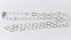 Sterling Silver 3.6 mm Cable Flat Chain