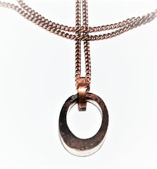 Copper and sterling silver necklace