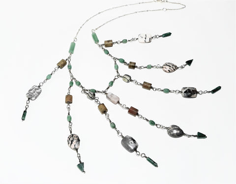 Sterling Silver Jasper Necklace