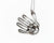 Sterling Silver Hand Necklace with 18 inch Chain