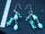 Athena Silversmith Handcrafted  Sterling Silver and Turquoise Earrings