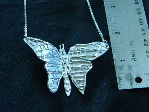 Athena Silversmith Handcrafted Sterling Silver Butterfly Necklace
