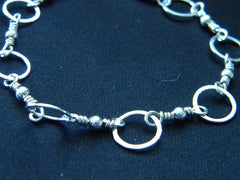 Fisherman Handcrafted Sterling Silver  Bracelet