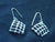 Athena Silversmith Handcrafted Sterling Silver Knitted Earrings