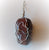 Sterling silver stone wrapped natural stone pendant